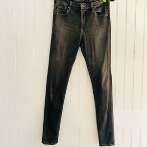 AG Grey High Rise Skinny Jeans